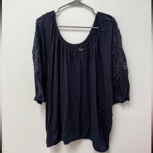 Lane Bryant Dark Blue Blouse Size 26/28